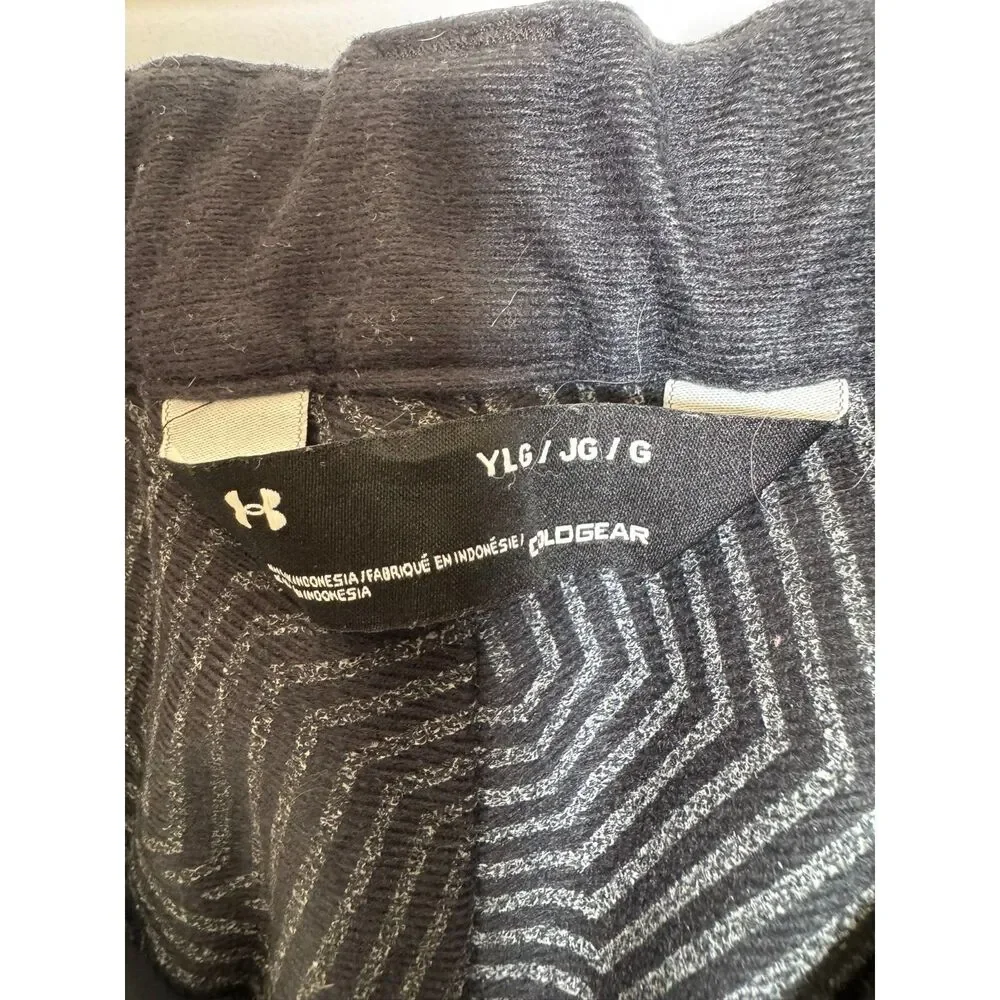 Under Armour Youth Large Snow Pants Black Infrared ColdGear Insulated Waterproof